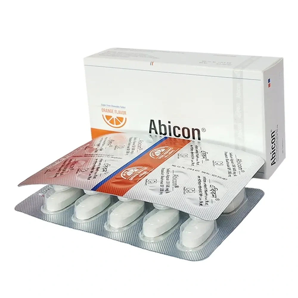 Abicon Chewable Tablet 500 mg+100 mg