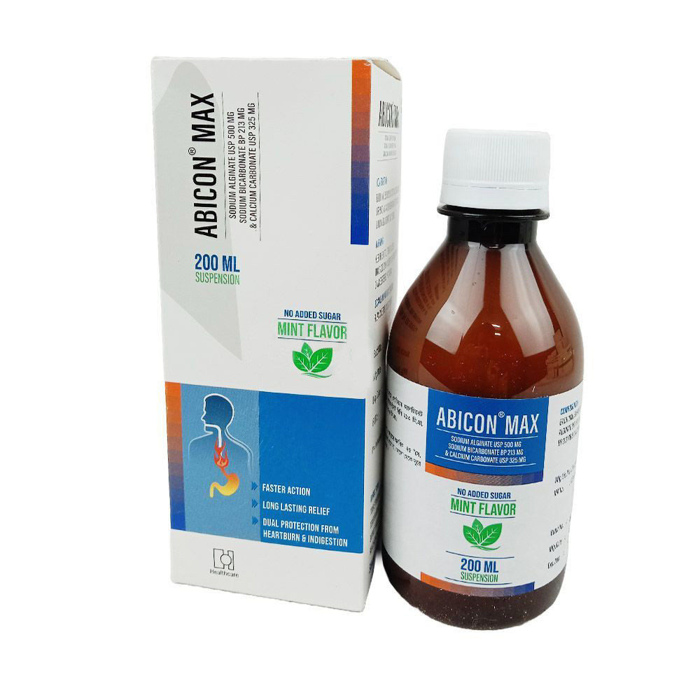 Abicon Max Oral Suspension (500 mg+213 mg+325 mg)/10 ml