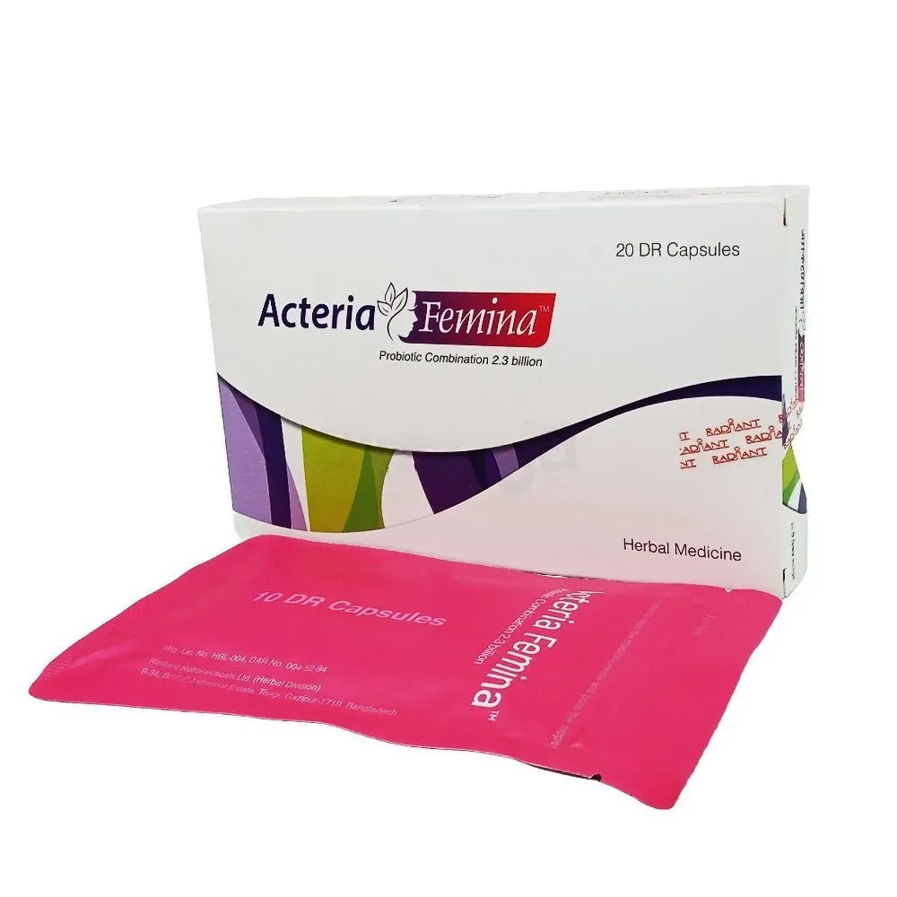 Acteria Femina অ্যাকটেরিয়া ফেমিনা - Probiotic Combination [2.3 Billion]