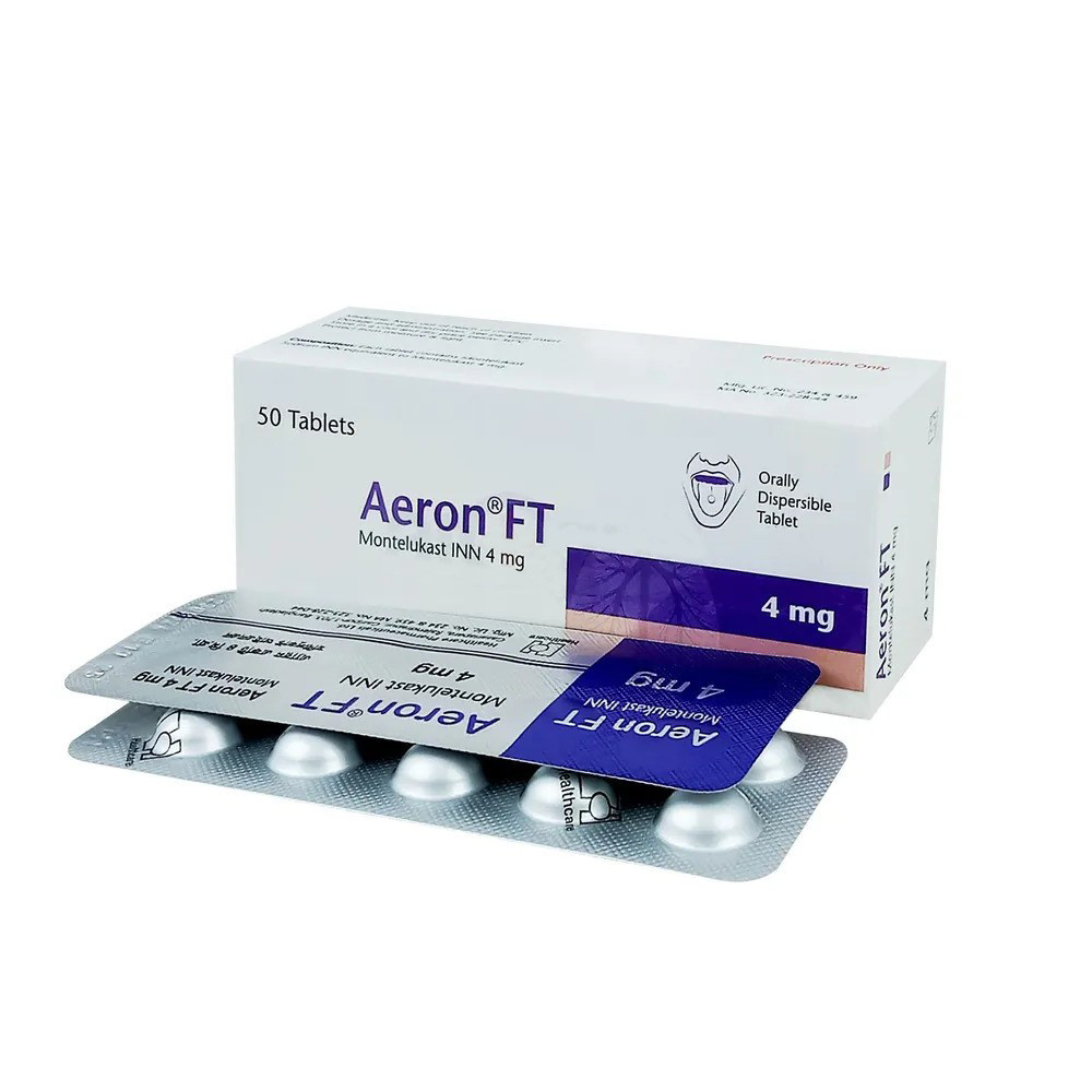 Aeron FT Dispersible Tablet 4 mg