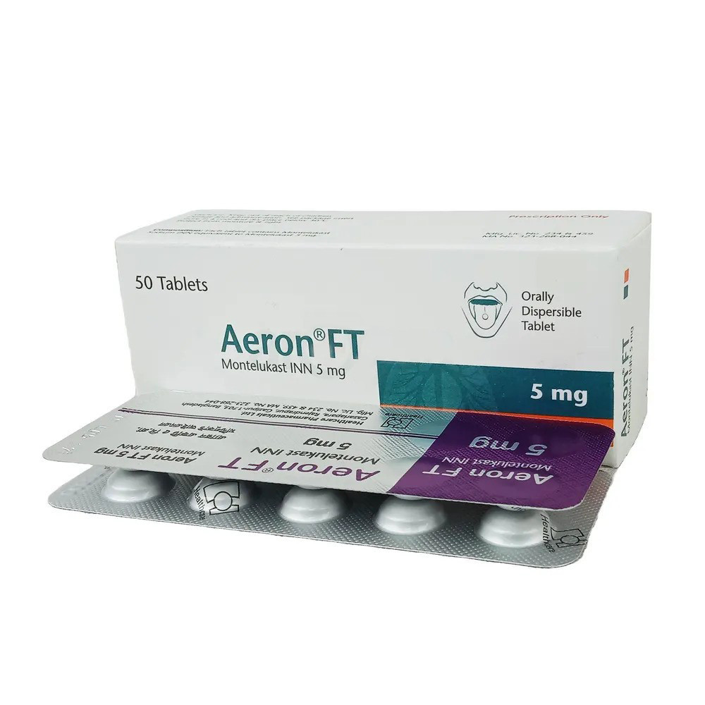 Aeron FT Dispersible Tablet 5 mg