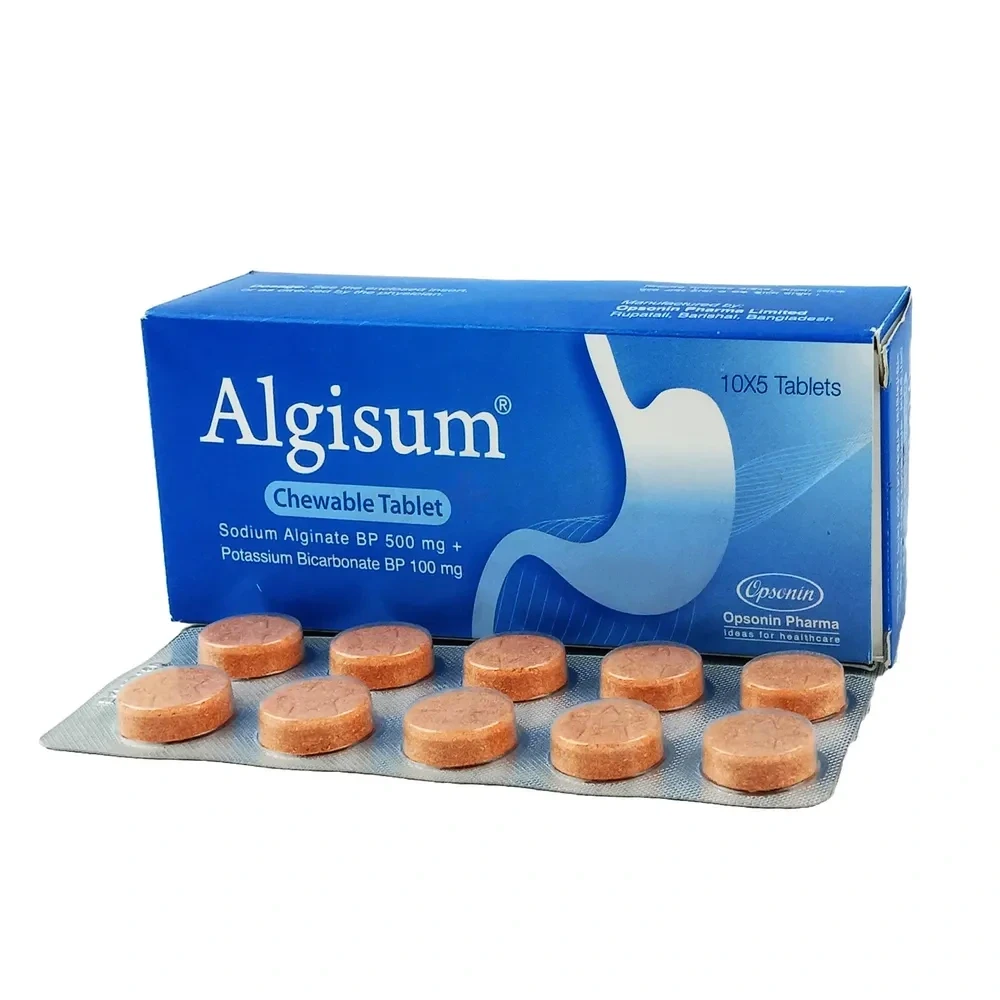 Algisum Chewable Tablet 500 mg+100 mg