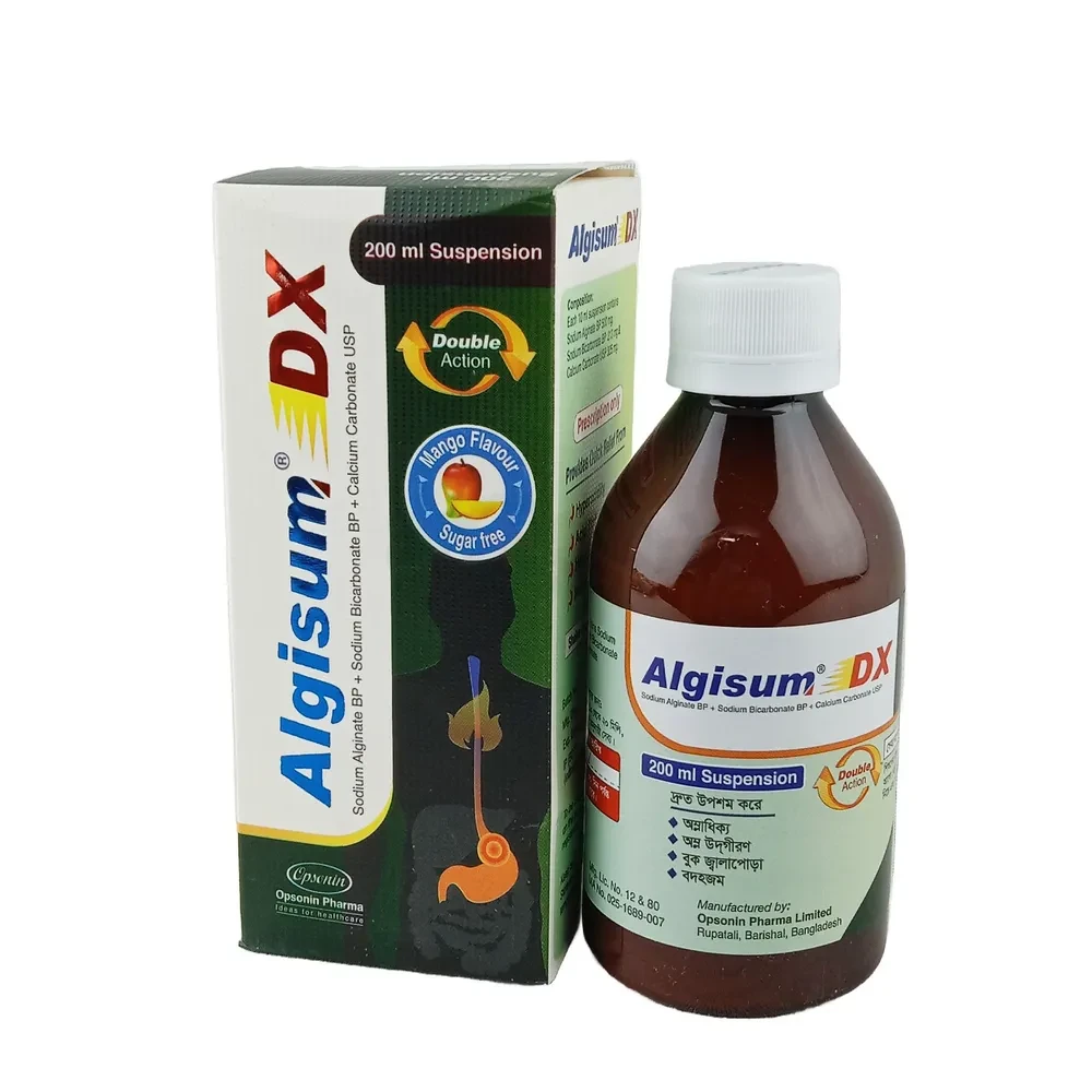 Algisum DX Oral Suspension (500 mg+213 mg+325 mg)/10 ml