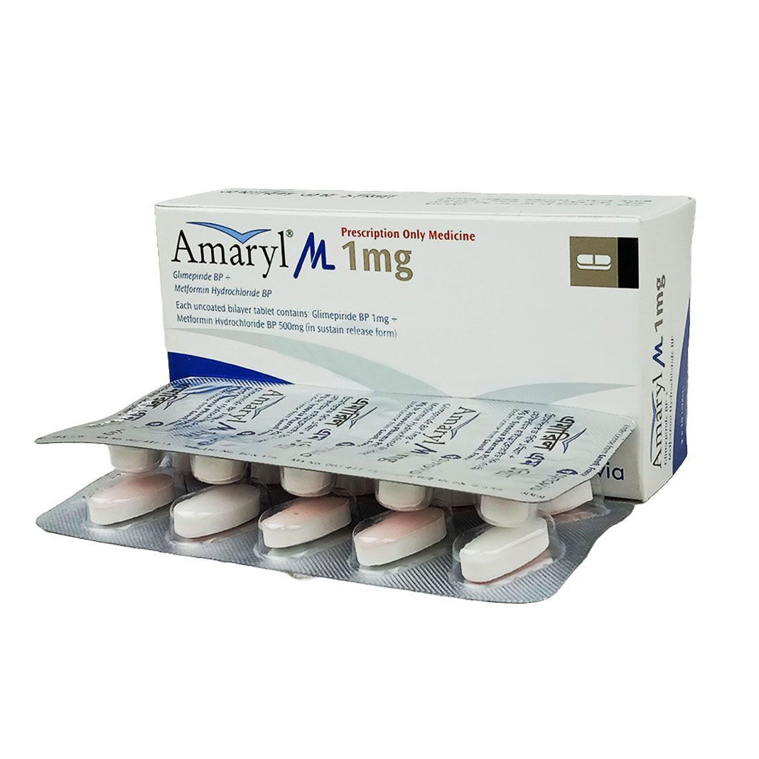 Amaryl M Tablet (Prolonged Release) 1 mg+500 mg