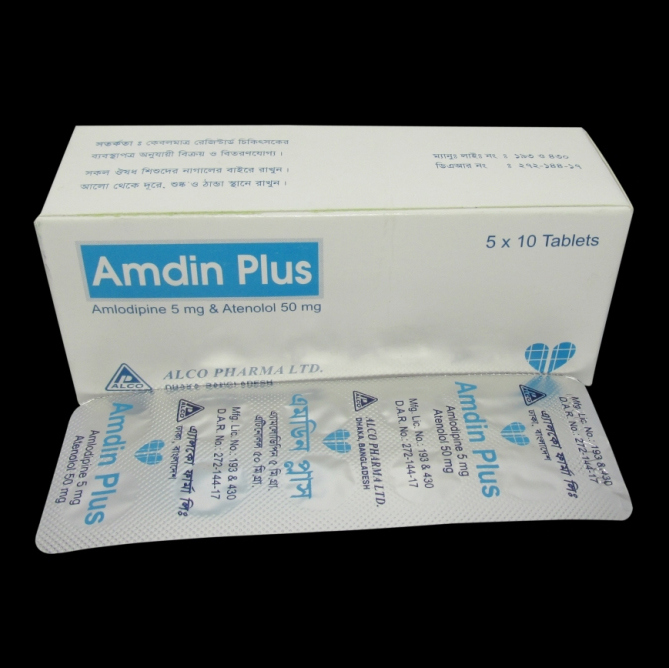 Amdin Plus Tablet 5 mg+50 mg