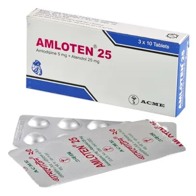 Amloten Tablet 5 mg+25 mg