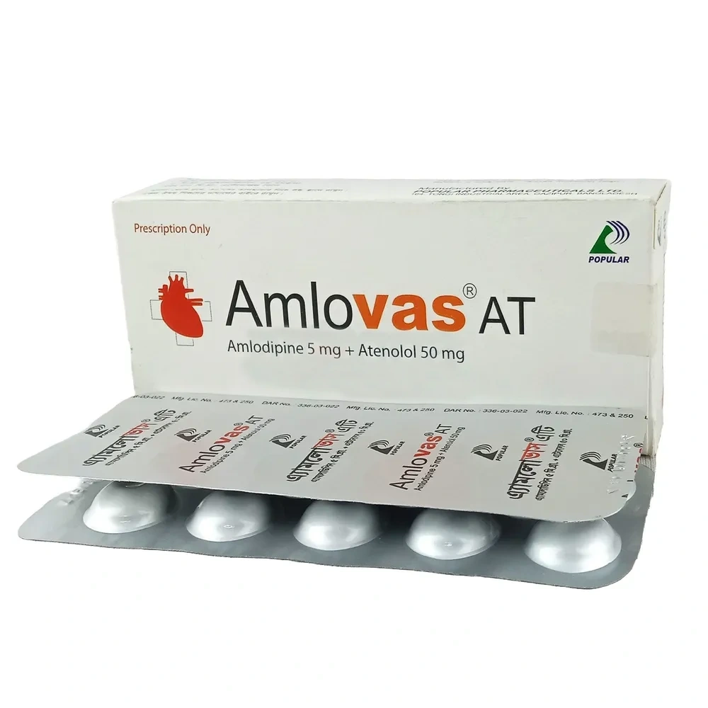 Amlovas AT Tablet 5 mg+50 mg