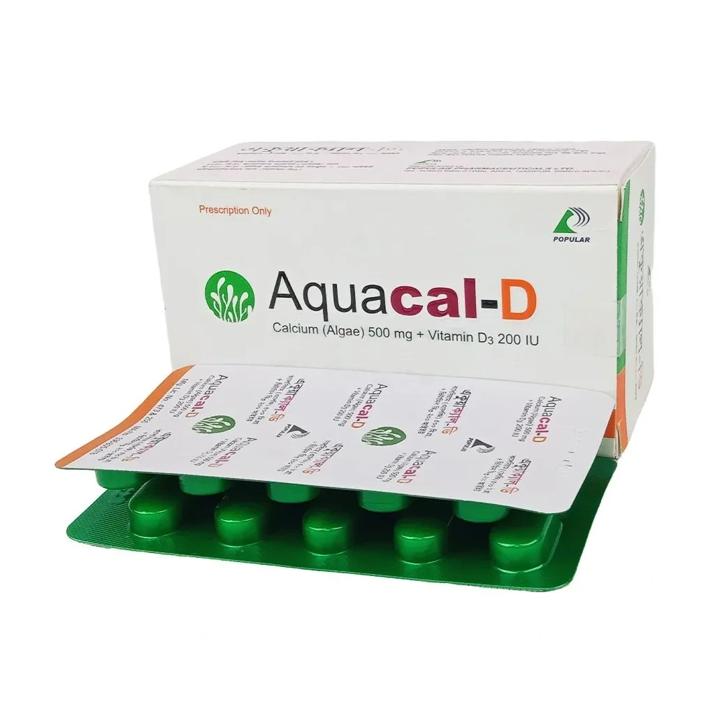 Aquacal-D Tablet 500 mg+200 IU