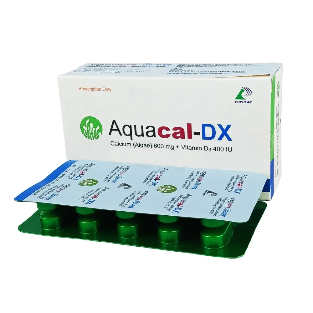 Aquacal-DX Tablet 600 mg+400 IU
