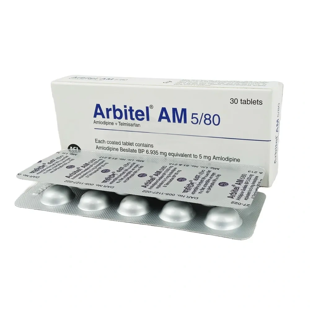 Arbitel AM Tablet 5 mg+80 mg