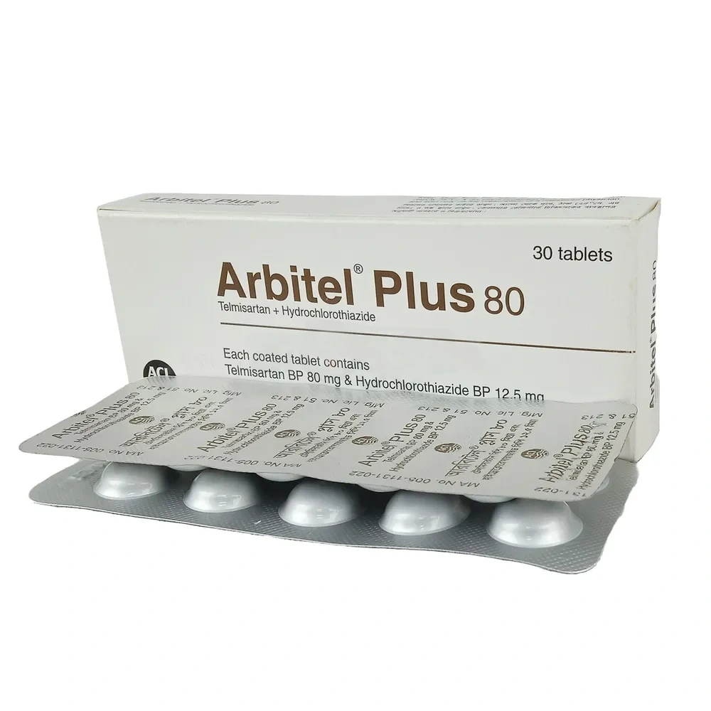 Arbitel Plus Tablet 80 mg+12.5 mg