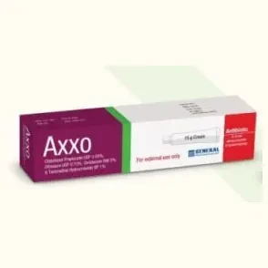 Axxo এক্সো - Clobetasol Propionate + Ofloxacin + Ornidazole + Terbinafine