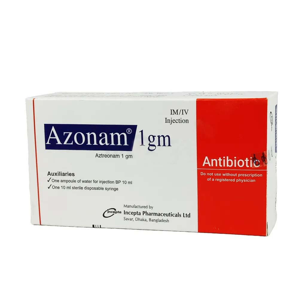 Azonam IM/IV Injection 1 gm/5 ml