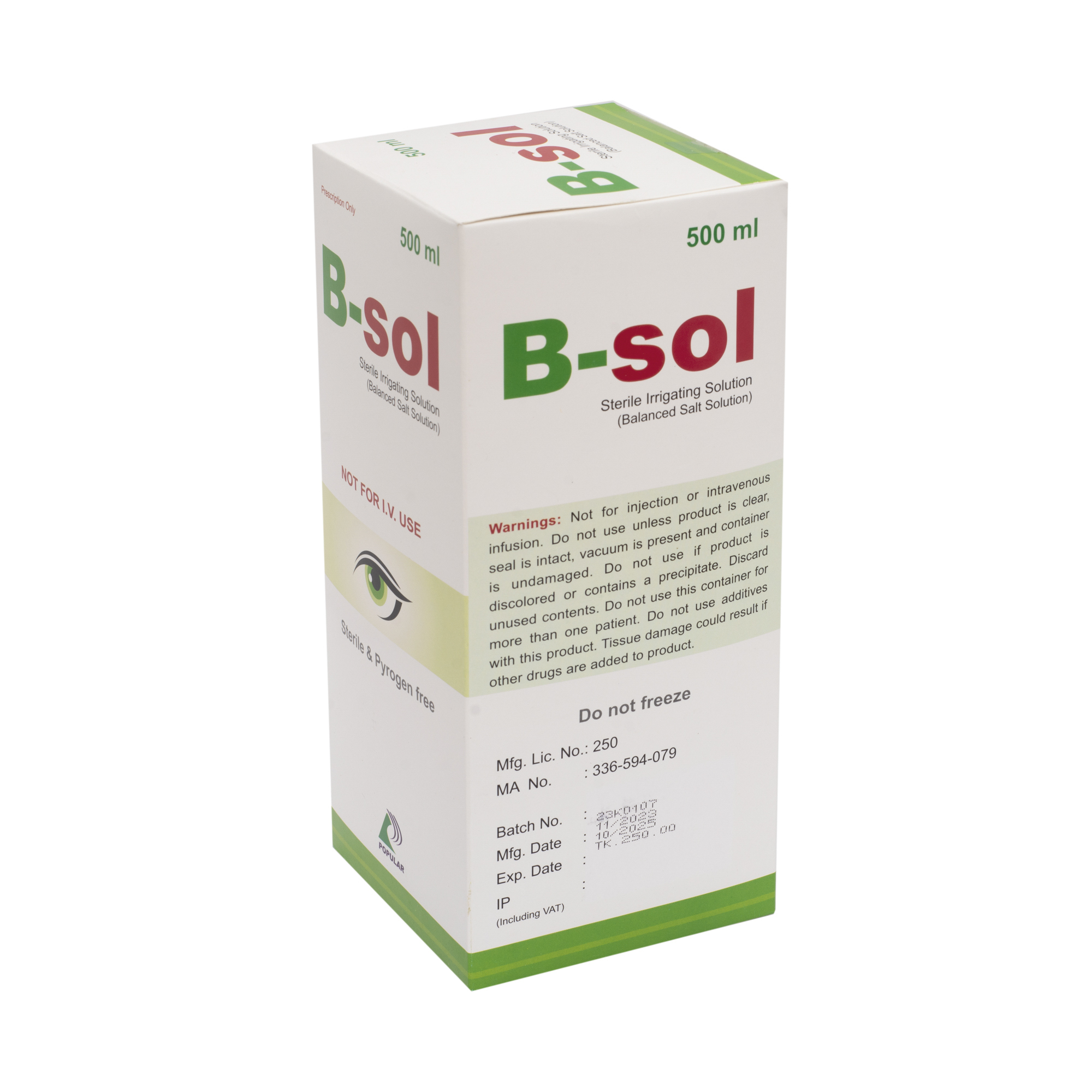 B-Sol বি-সোল - Balanced Salt Solution