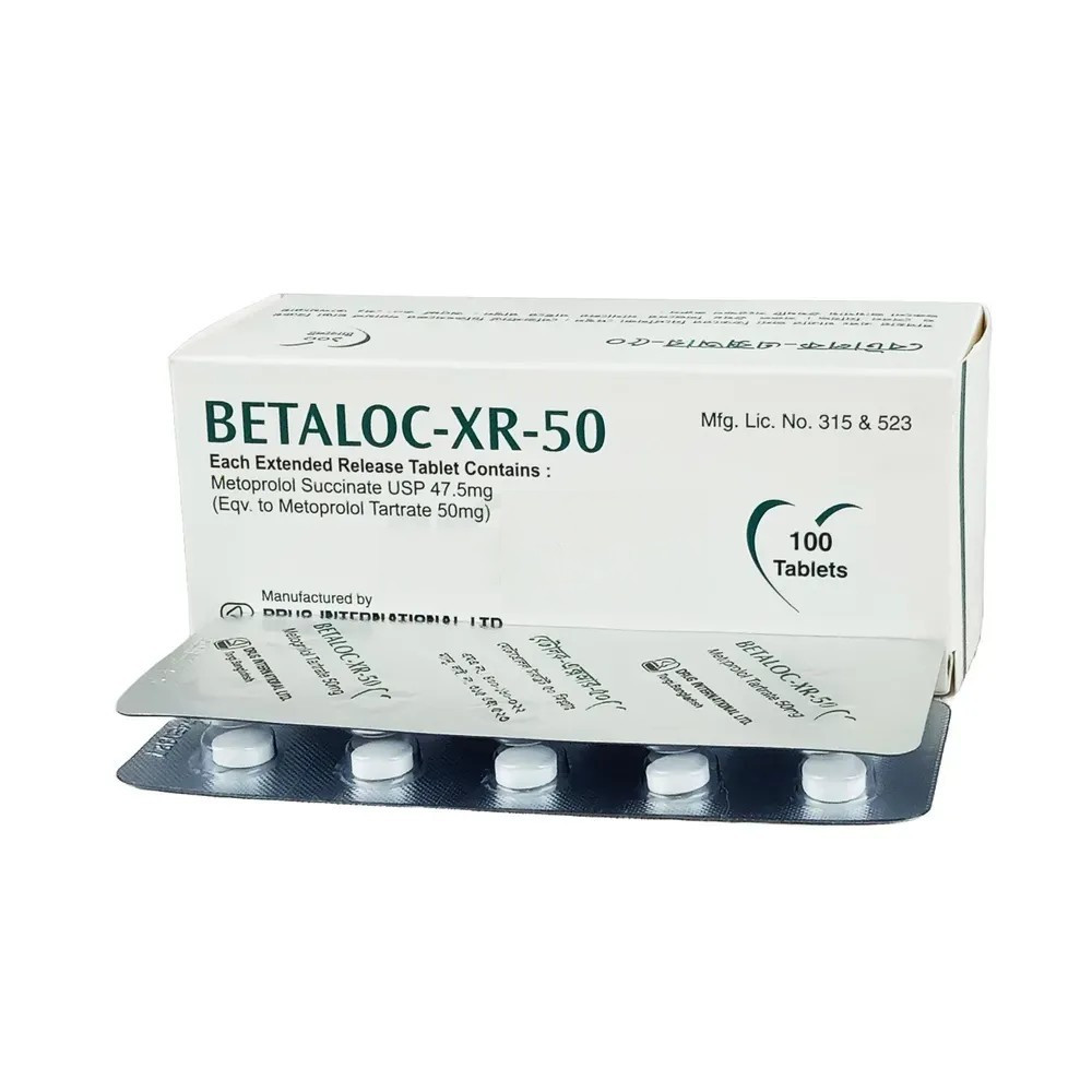 Betaloc-XR Tablet (Extended Release) 50 mg
