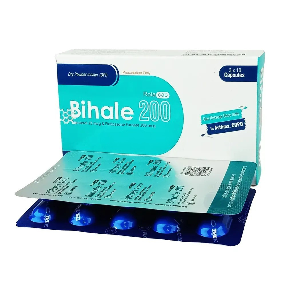 Bihale Dry Powder Inhalation Capsule (DPI) 25 mcg+200 mcg