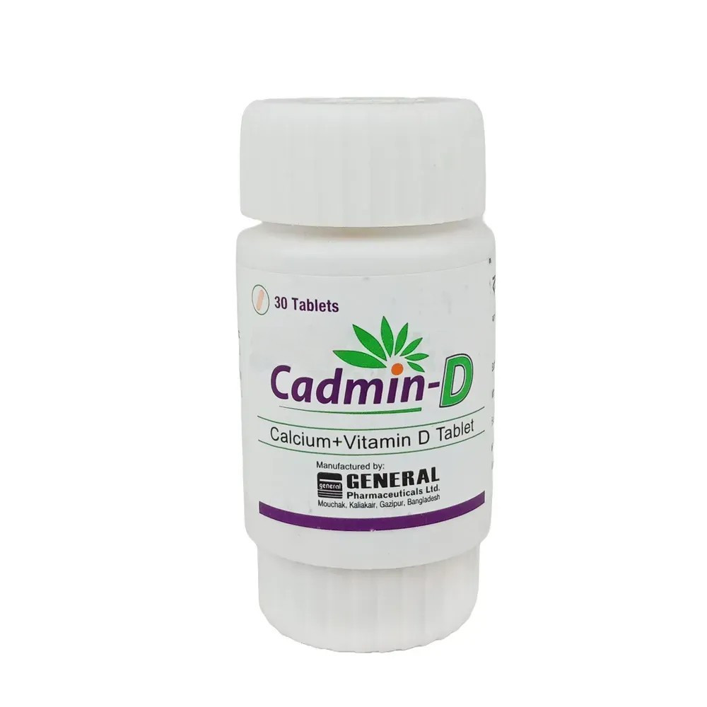 Cadmin-D Tablet 500 mg+200 IU