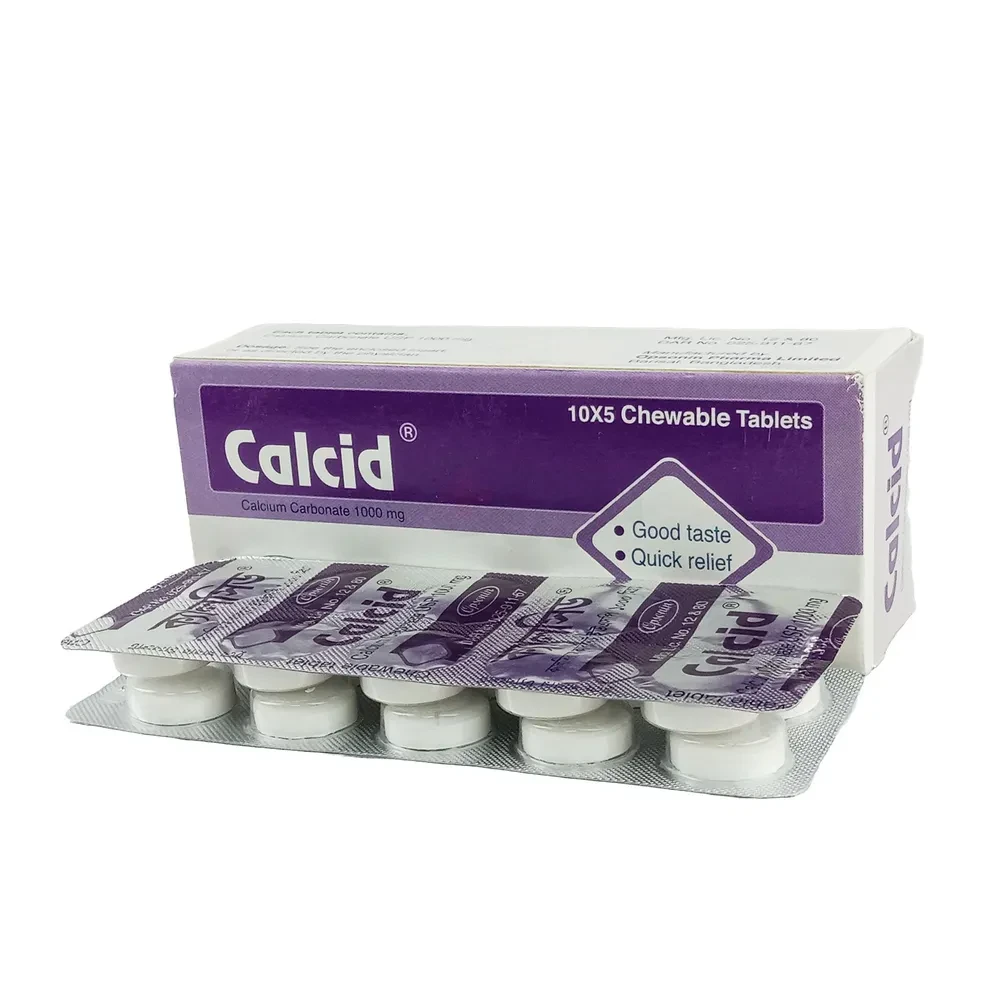 Calcid Chewable Tablet 1000 mg