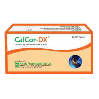 CalCor-DX Tablet 600 mg+400 IU