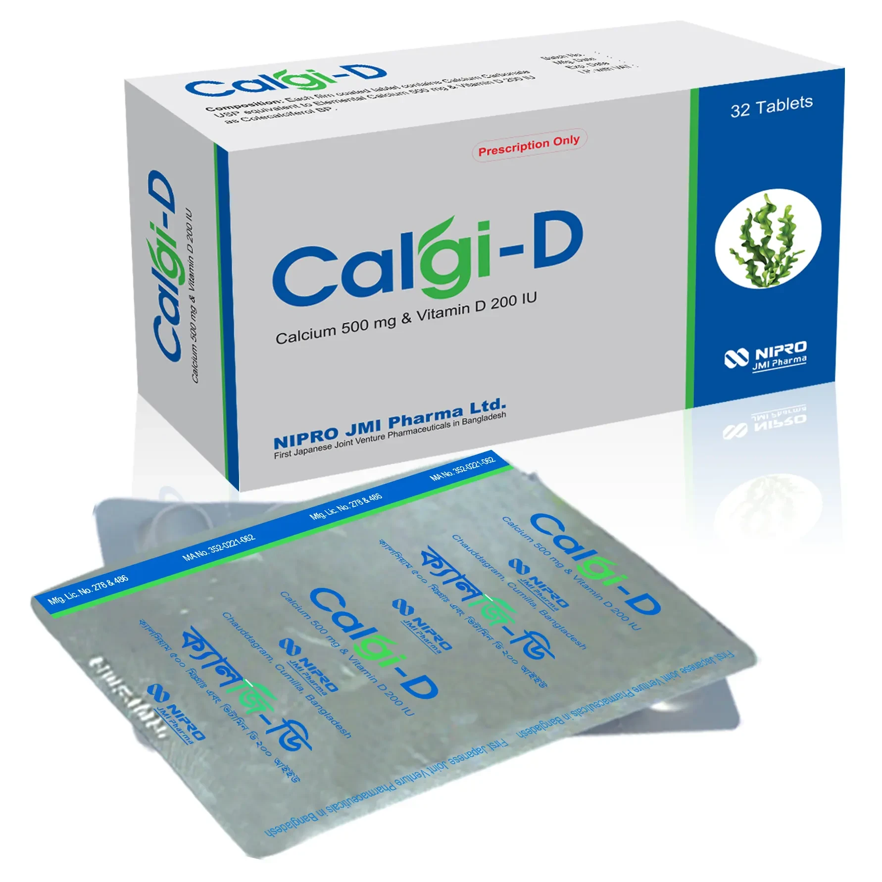 Calgi-D  - Algae Calcium + Vitamin D3