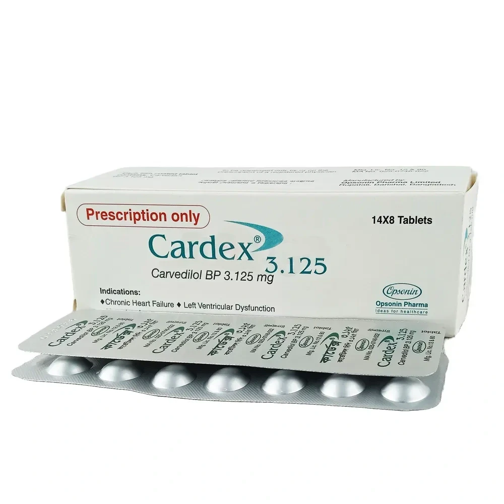 Cardex Tablet 3.125 mg