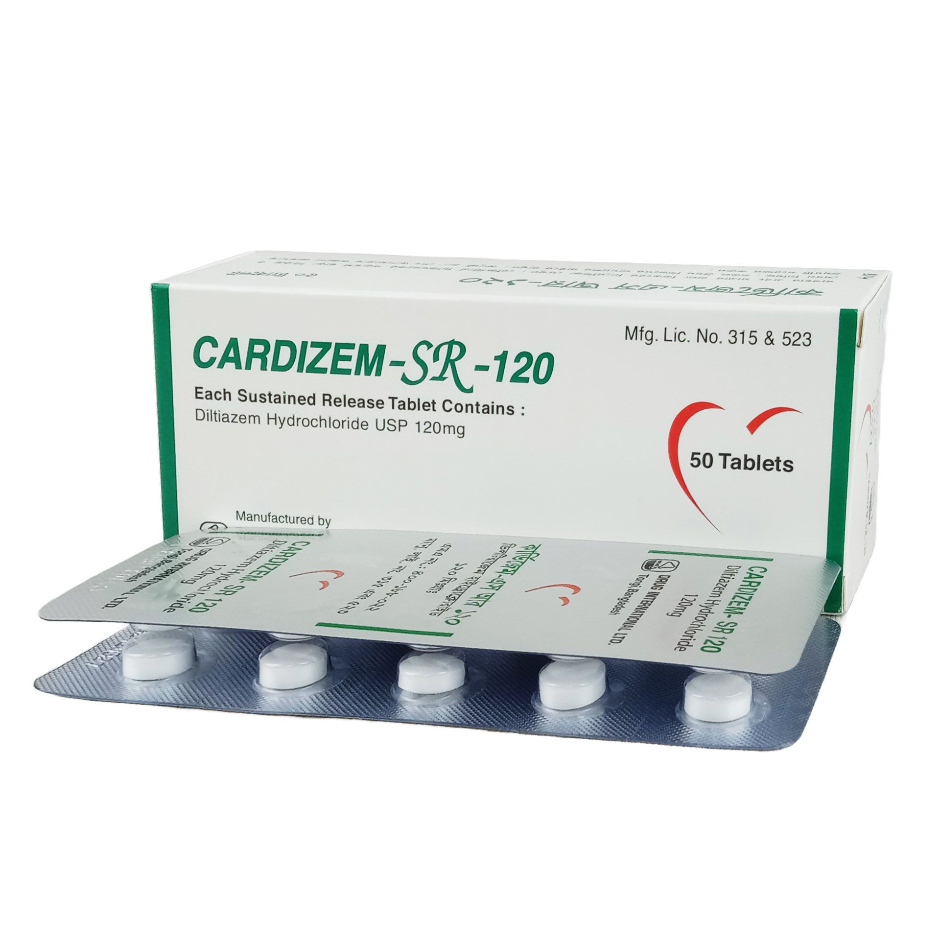 Cardizem SR Tablet (Sustained Release) 120 mg