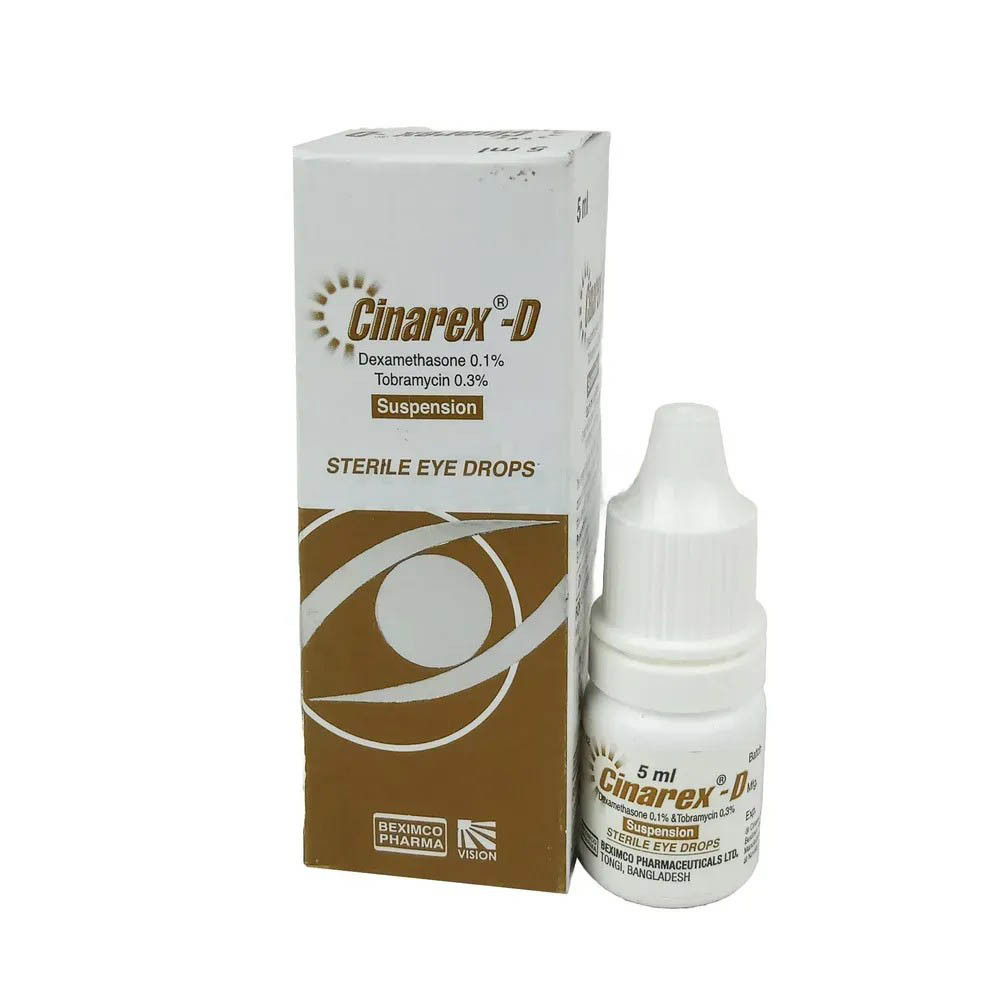 Cinarex-D Ophthalmic Solution 0.1%+0.3%