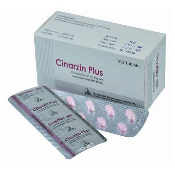 Cinarzin Plus Tablet 20 mg+40 mg