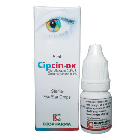 Cipcin-DX Ophthalmic Solution 0.3%+0.1%