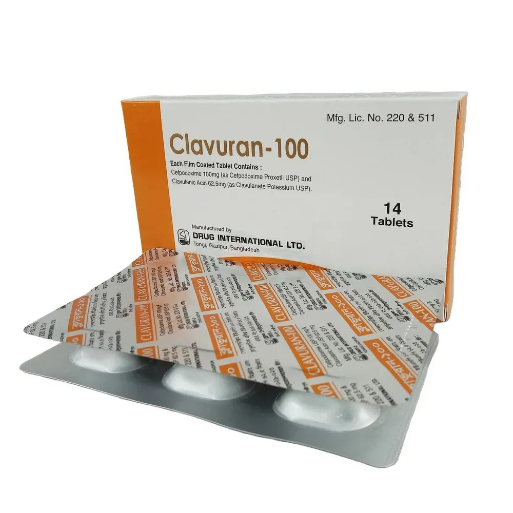 Clavuran Tablet 100 mg+62.5 mg