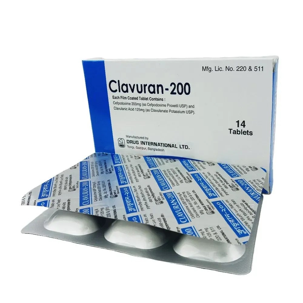 Clavuran Tablet 200 mg+125 mg