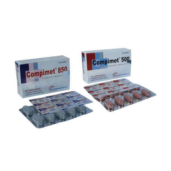 Compimet Tablet 15 mg+850 mg