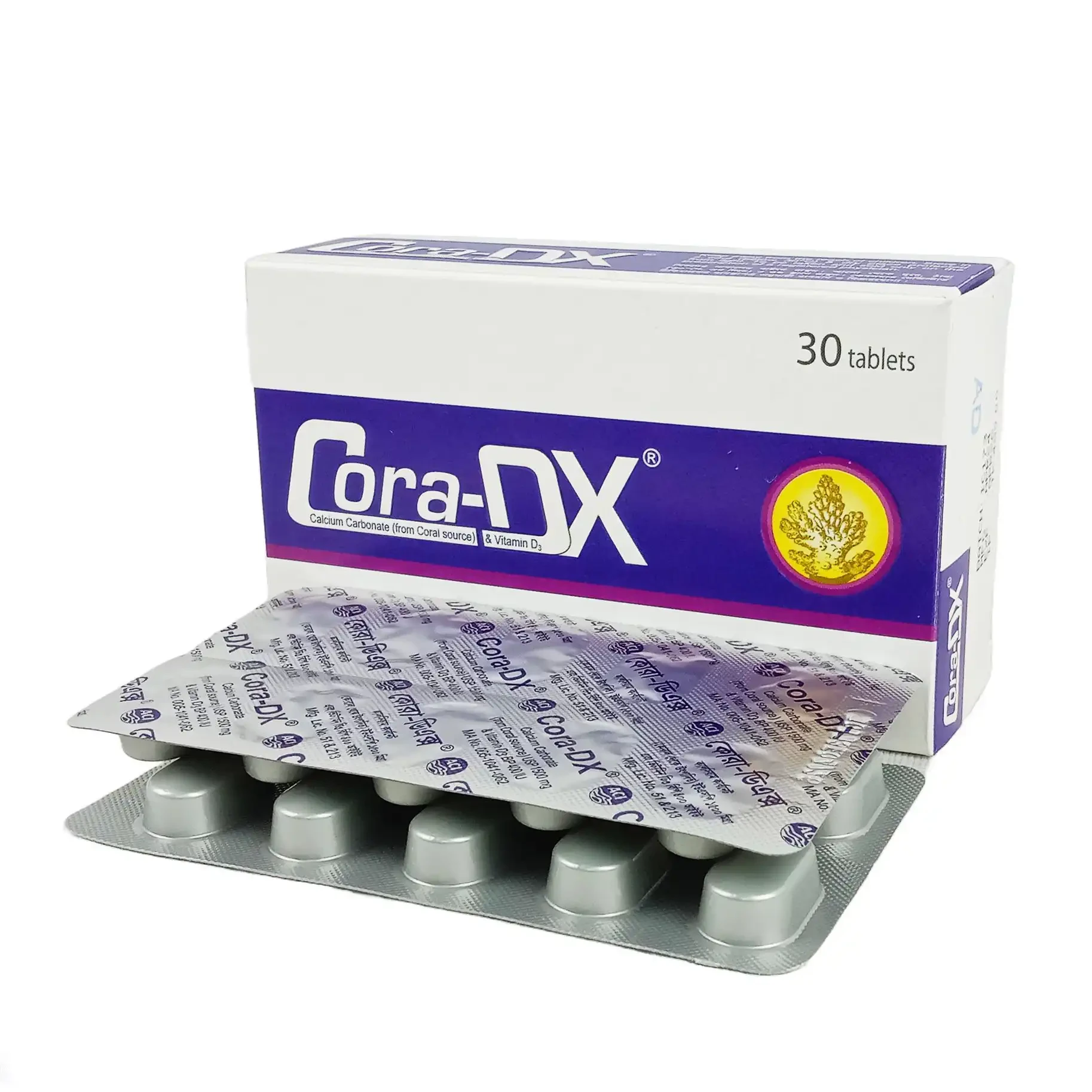 Cora-DX Tablet 600 mg+400 IU