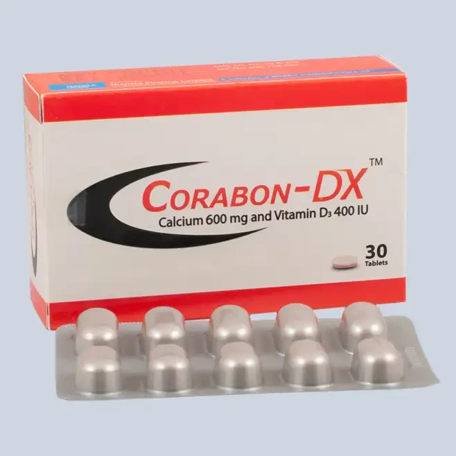 Corabon-DX Tablet 600 mg+400 IU