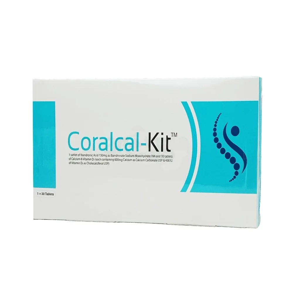 Coralcal-Kit Tablet 150 mg+600 mg+400 IU