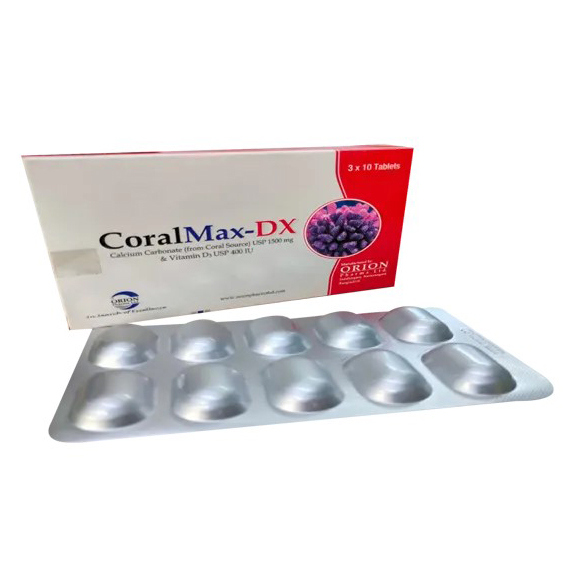 CoralMax-DX Tablet 600 mg+400 IU