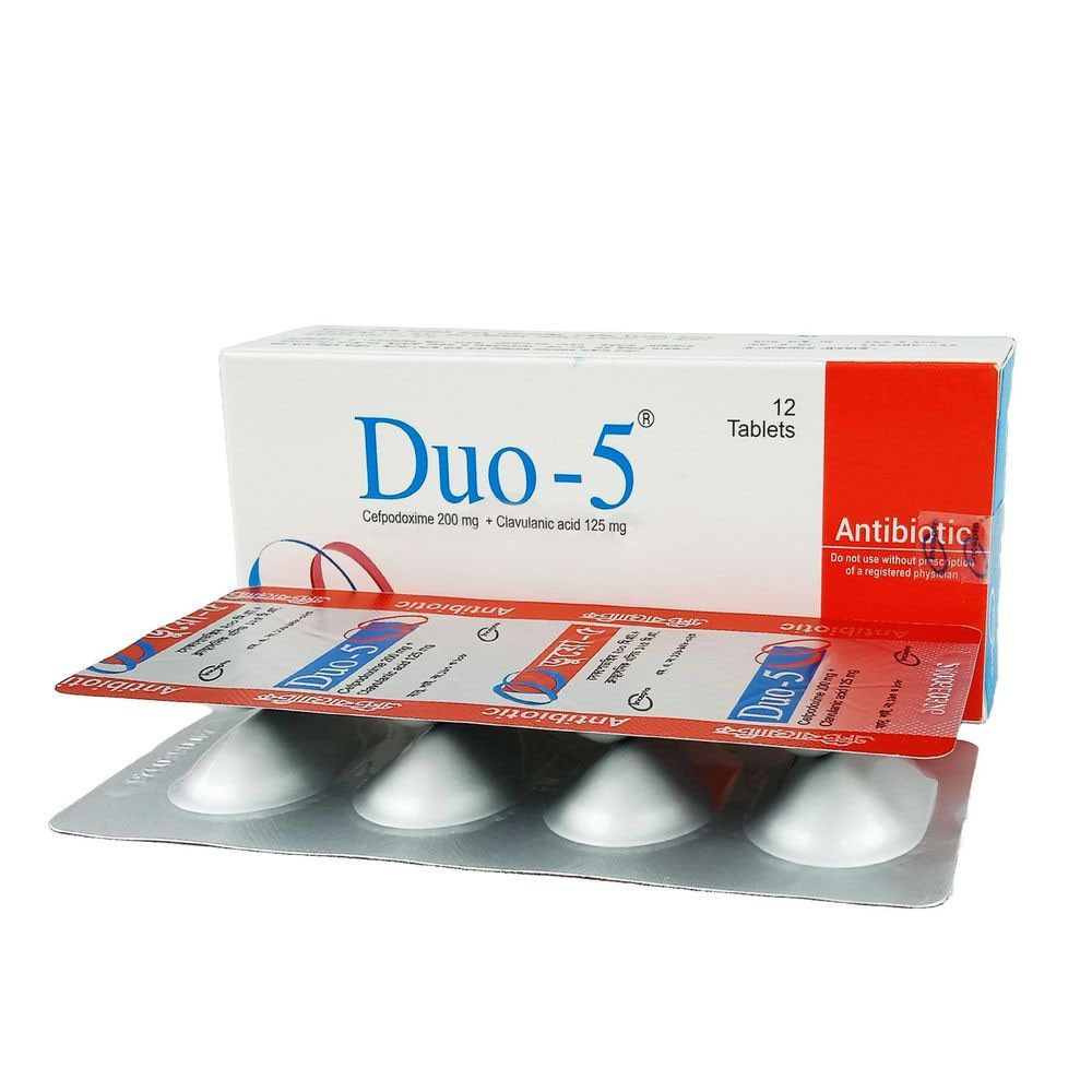 Duo-5 Tablet 200 mg+125 mg