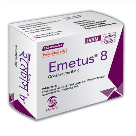 Emetus IM/IV Injection 8 mg/4 ml