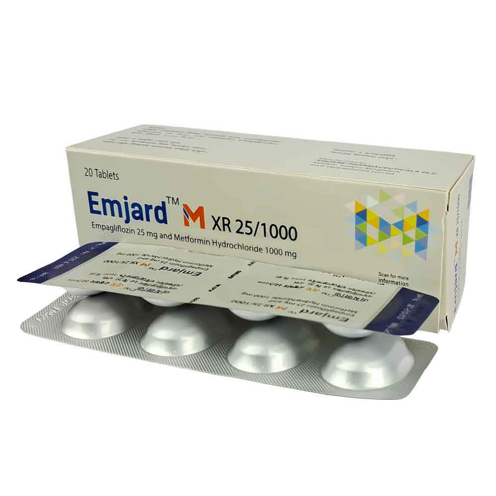 Emjard M XR Tablet (Extended Release) 10 mg+1000 mg