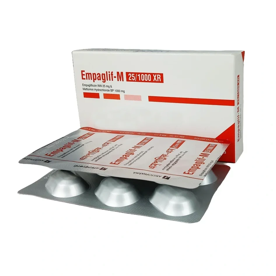 Empaglif-M XR Tablet (Extended Release) 25 mg+1000 mg