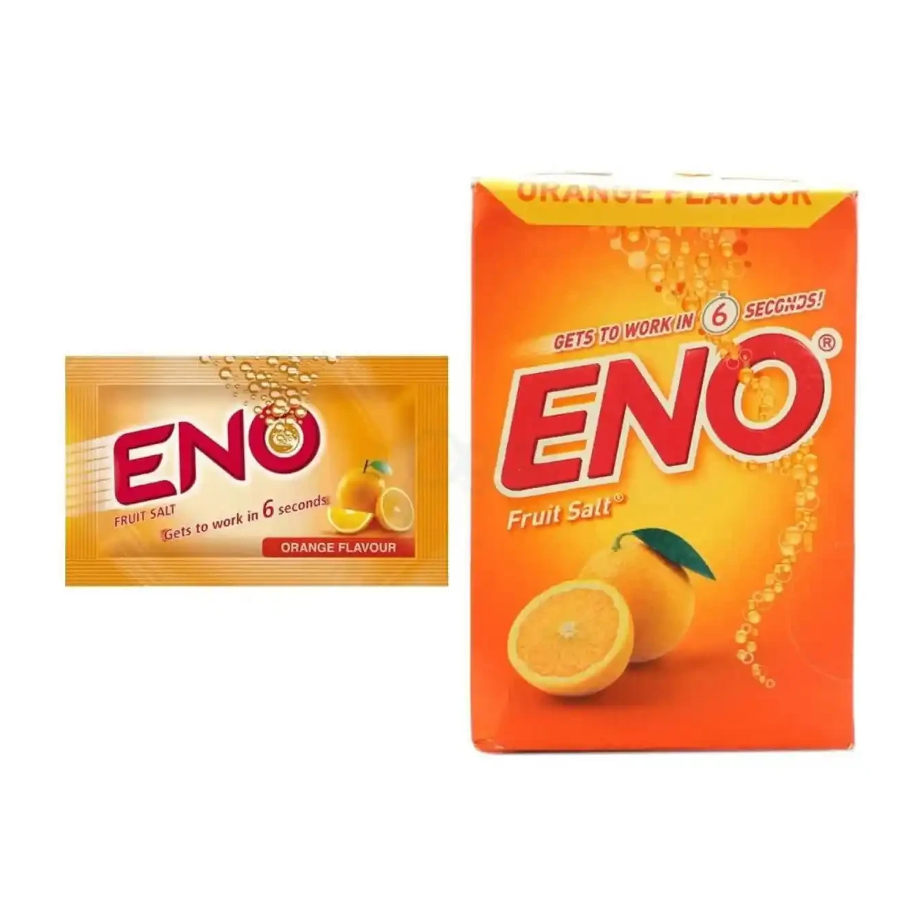 ENO (Orange Flavor) ইএনও (কমলা ফ্লেভার) - Sodium Bicarbonate + Citric Acid + Sodium Carbonate
