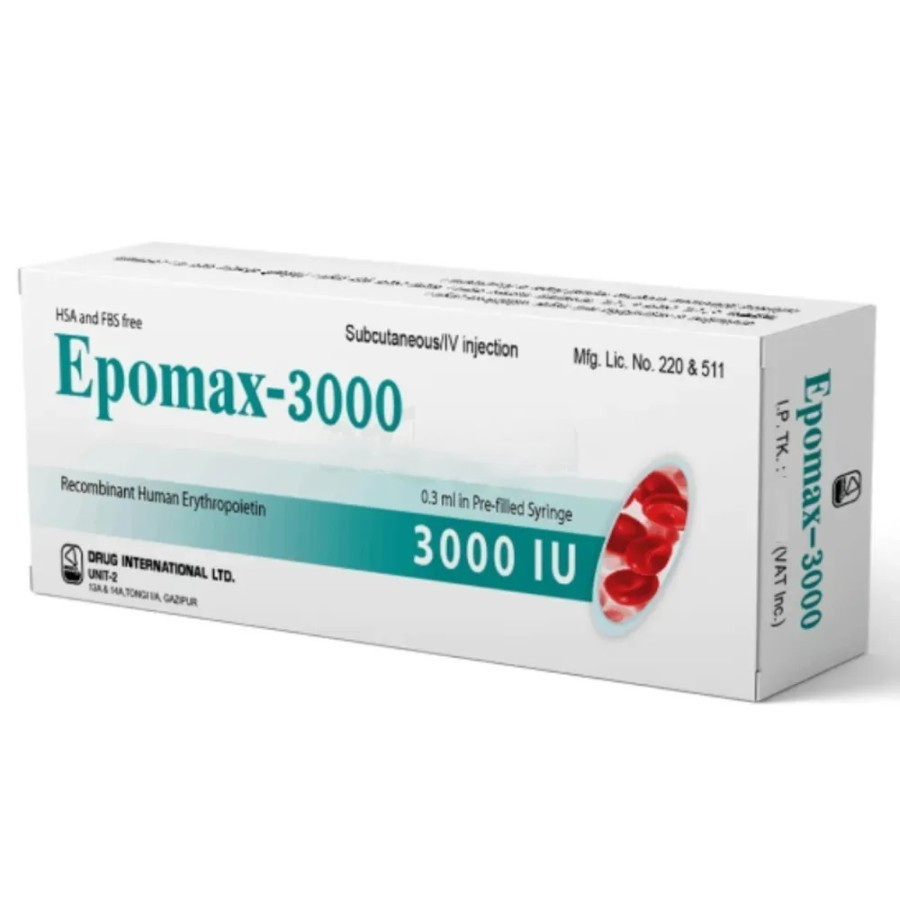 Epomax IV/SC Injection 3000 IU