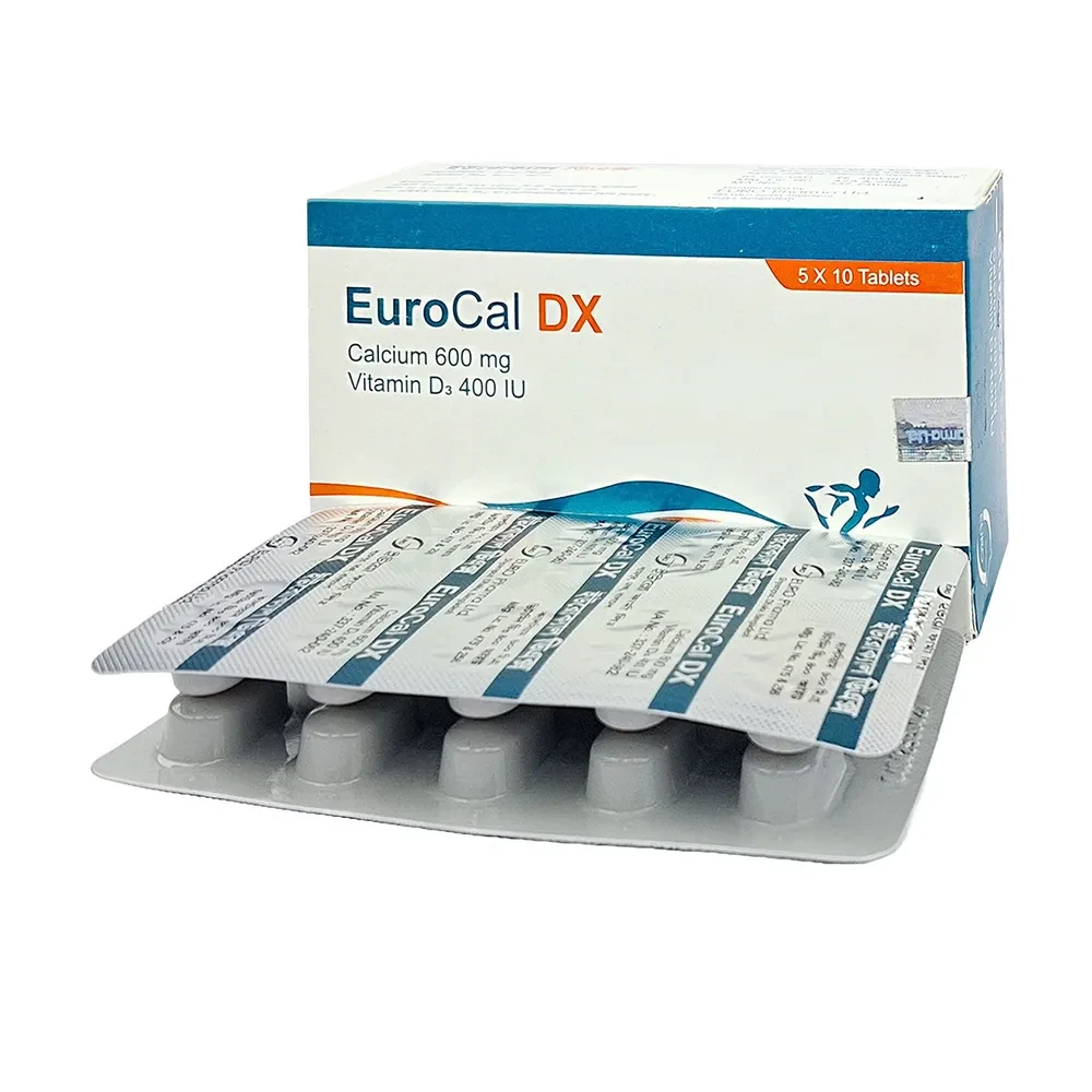Eurocal-DX Tablet 600 mg+400 IU