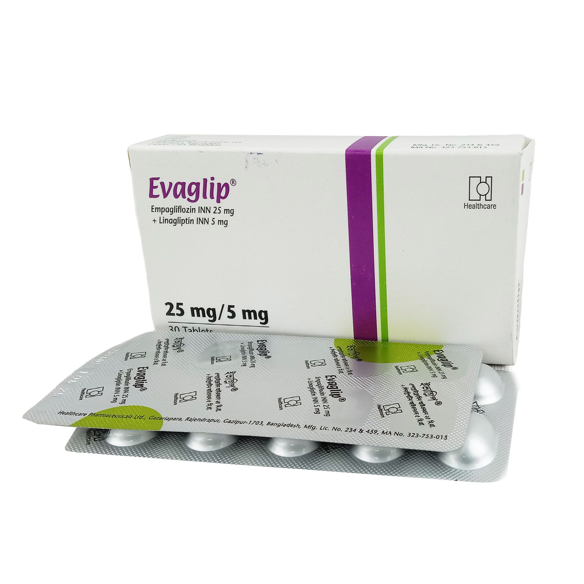 Evaglip Tablet 25 mg+5 mg