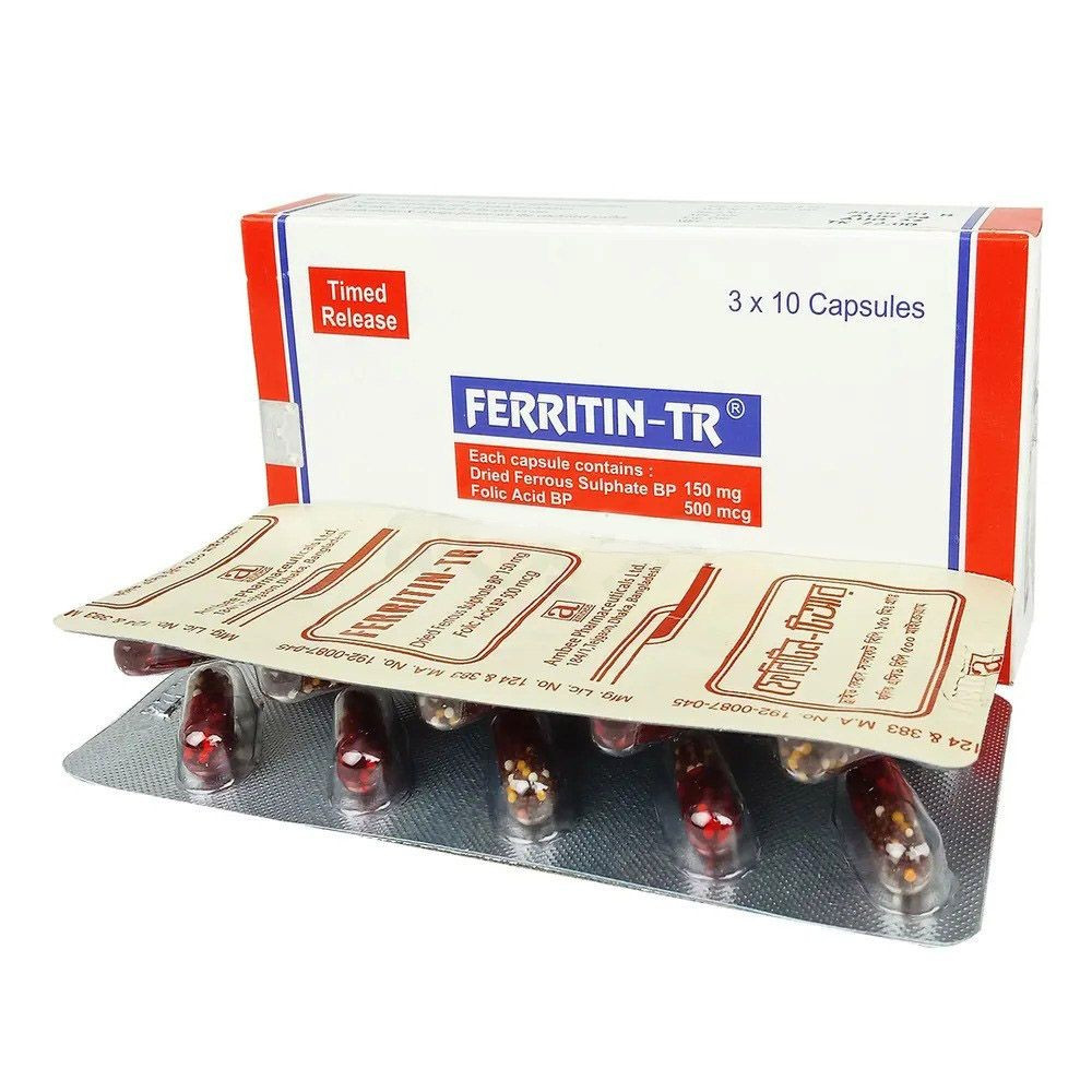 Ferritin-TR Capsule (Timed Release) 150 mg+0.5 mg