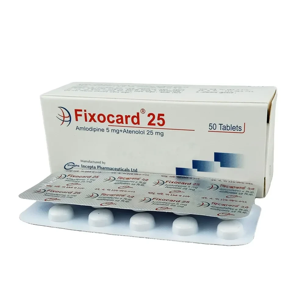 Fixocard Tablet 5 mg+25 mg