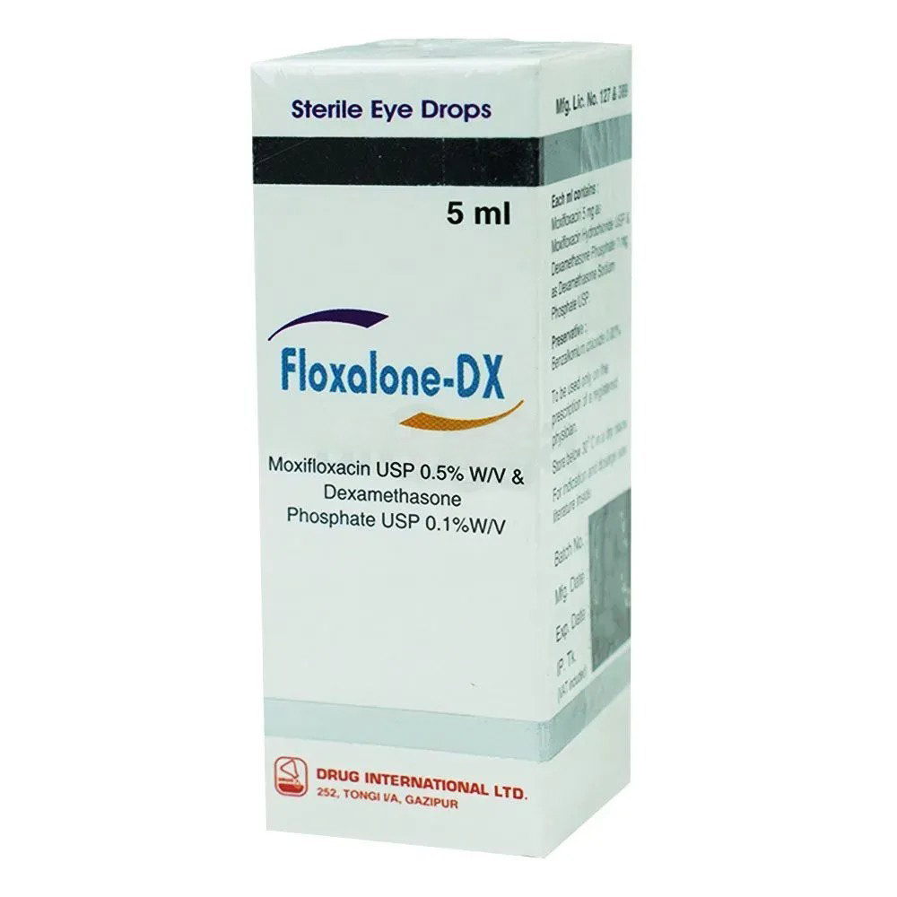 Floxalone-DX Ophthalmic Solution 0.5%+0.1%