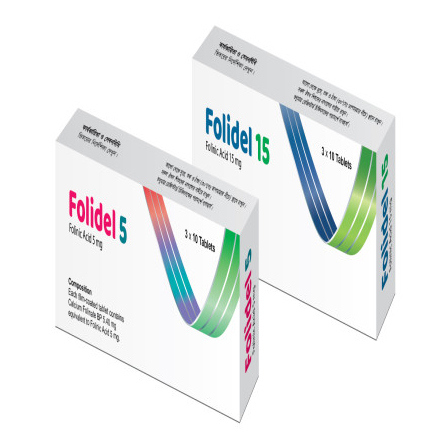 Folidel Tablet 15 mg