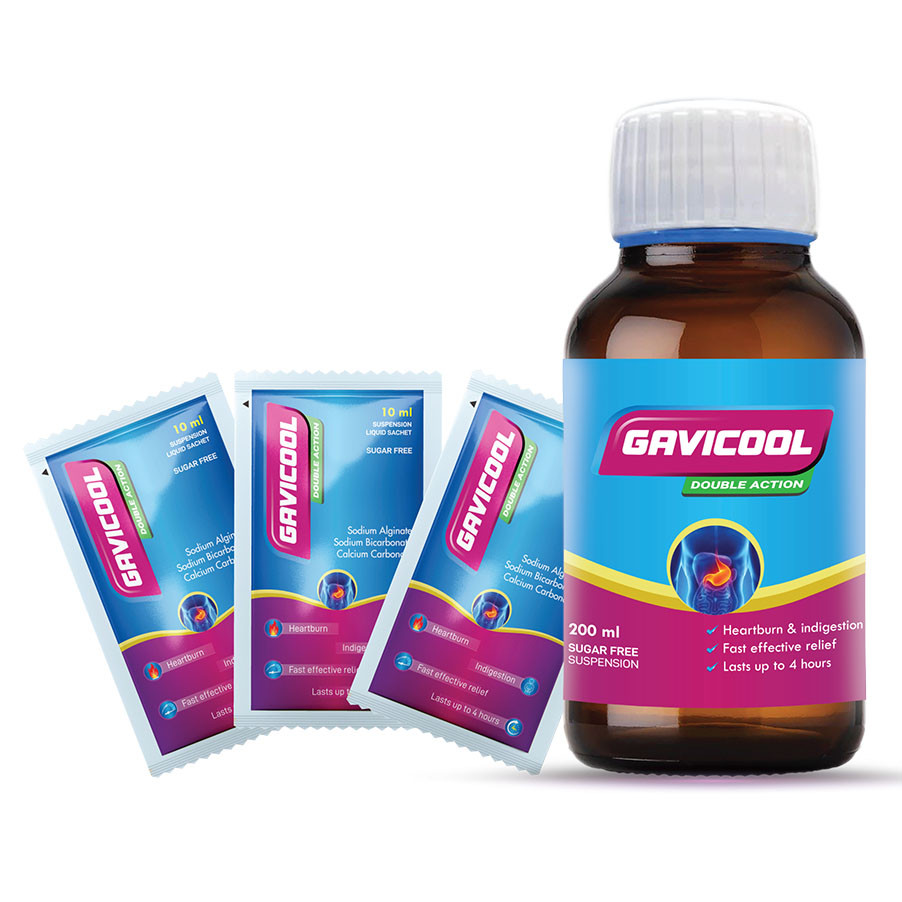 Gavicool Oral Suspension (500 mg+213 mg+325 mg)/10 ml