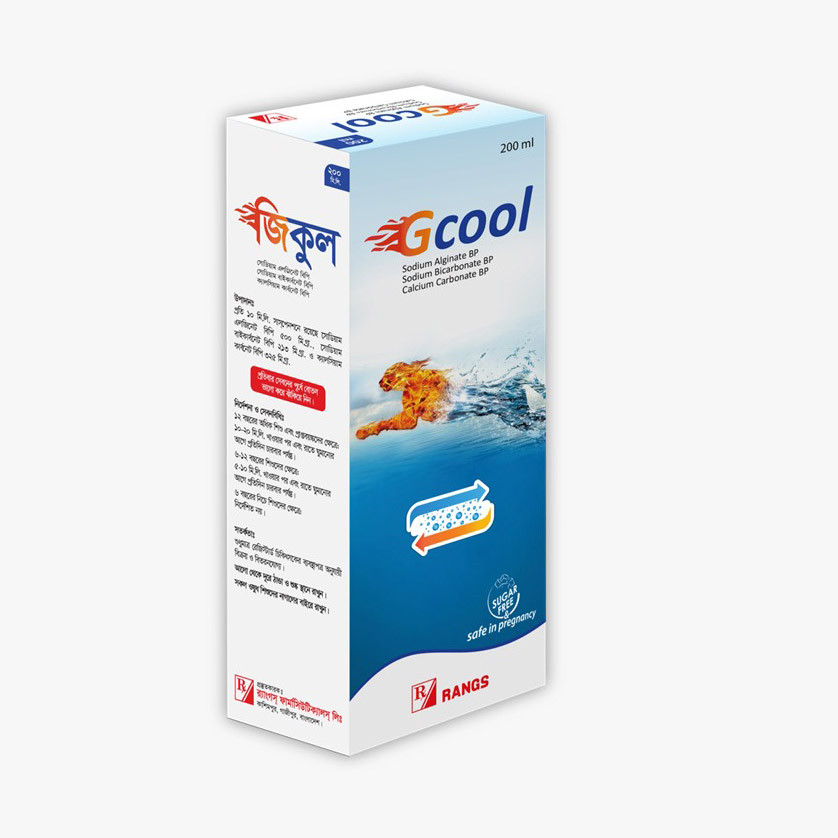 Gcool Oral Suspension (500 mg+213 mg+325 mg)/10 ml